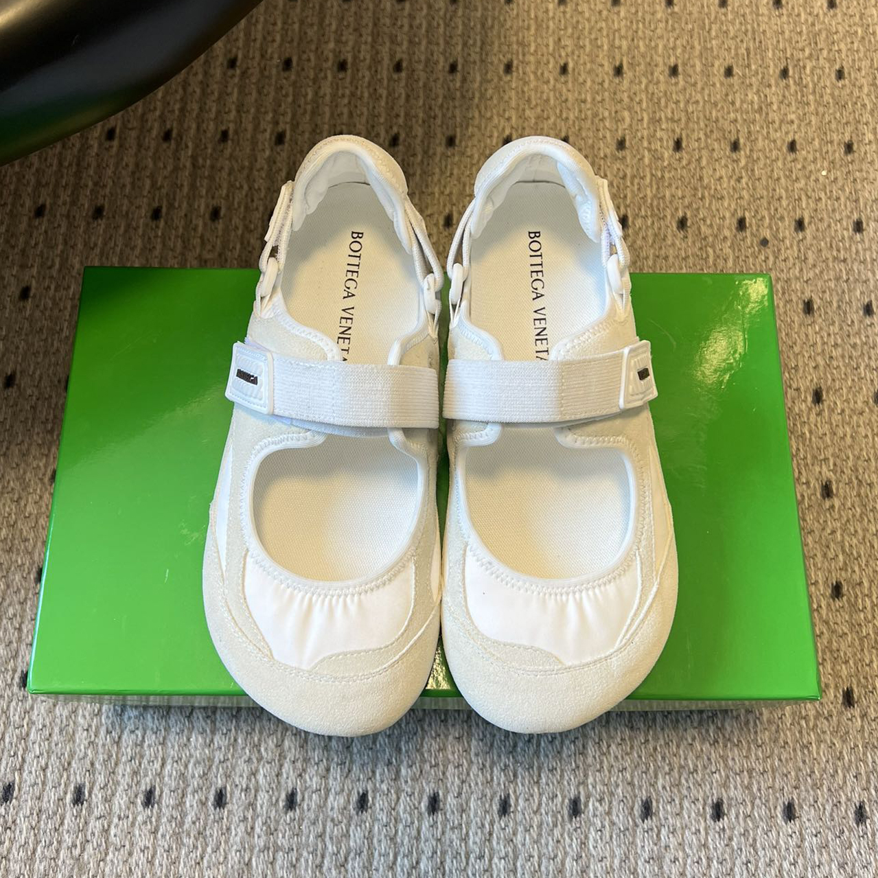 BV New Round Toe Velcro Mary Jane Casual Shoes BNL01615