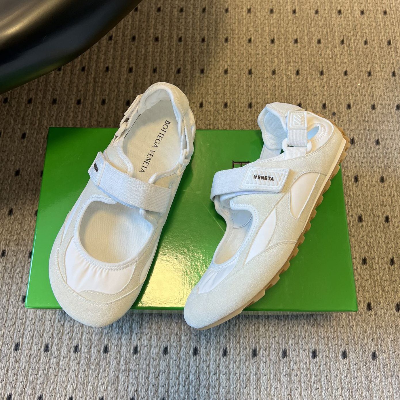 BV New Round Toe Velcro Mary Jane Casual Shoes BNL01615