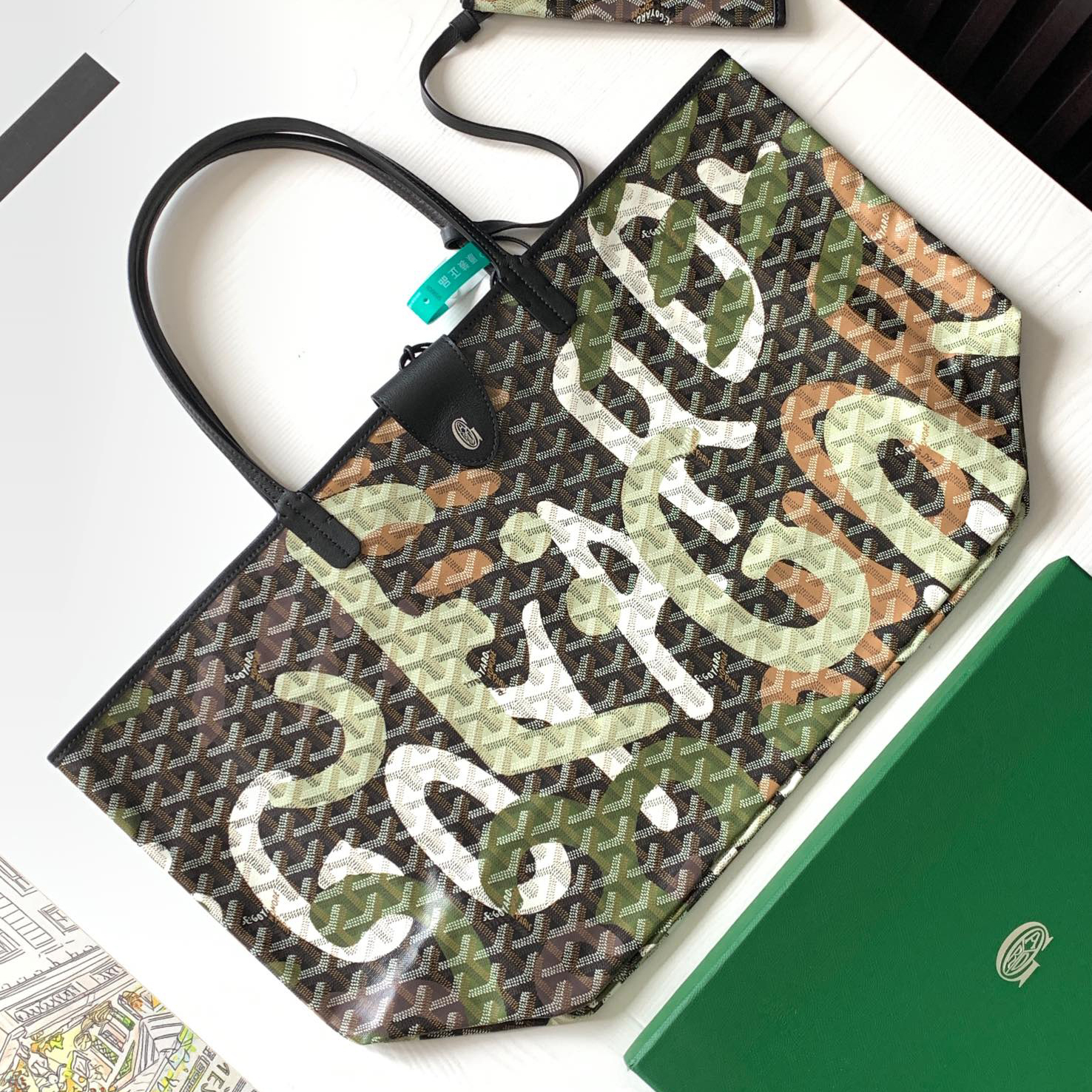 GY Camouflage Lettering Saint Louis Bag BNL01901