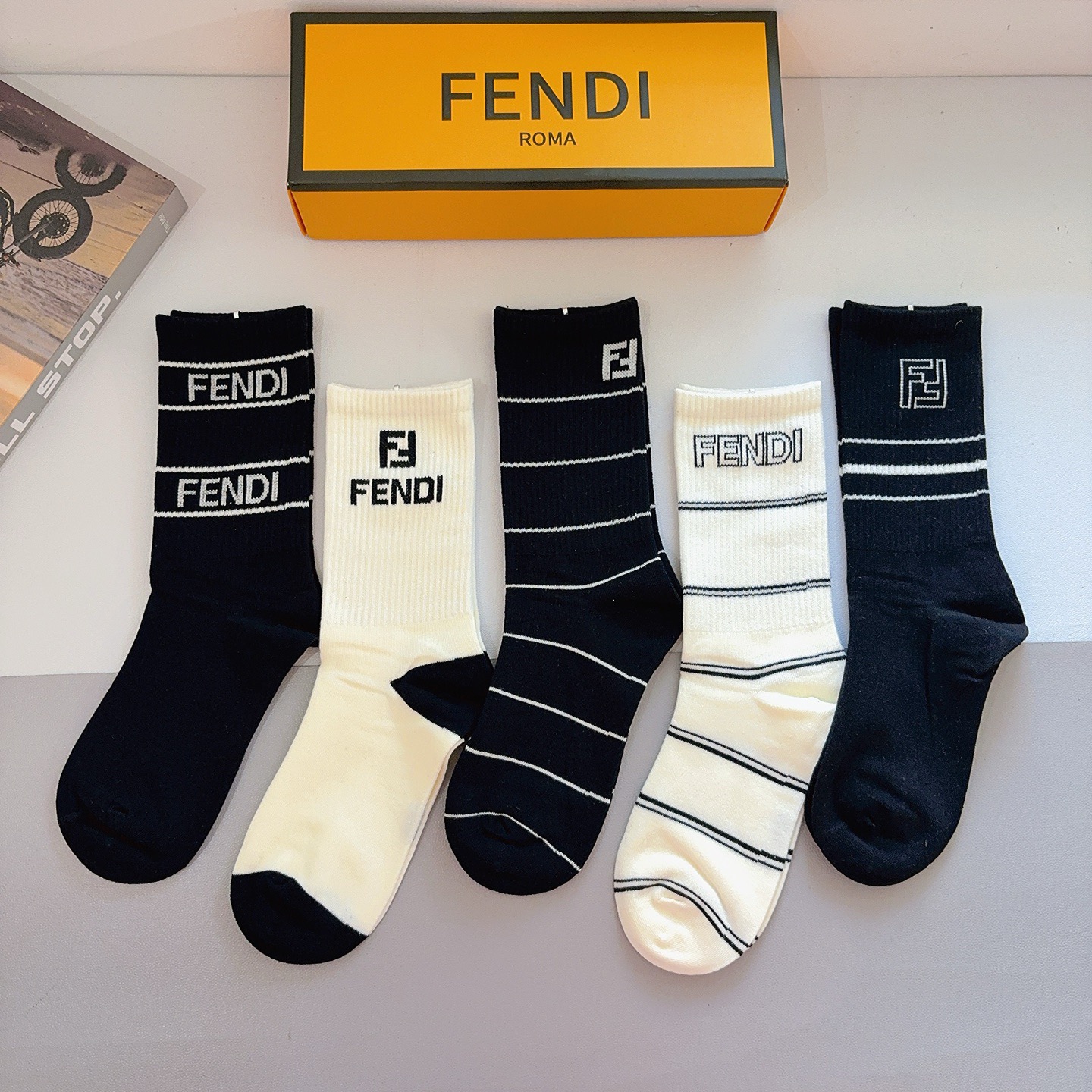 FI Classic Double F Logo Socks BNL012020