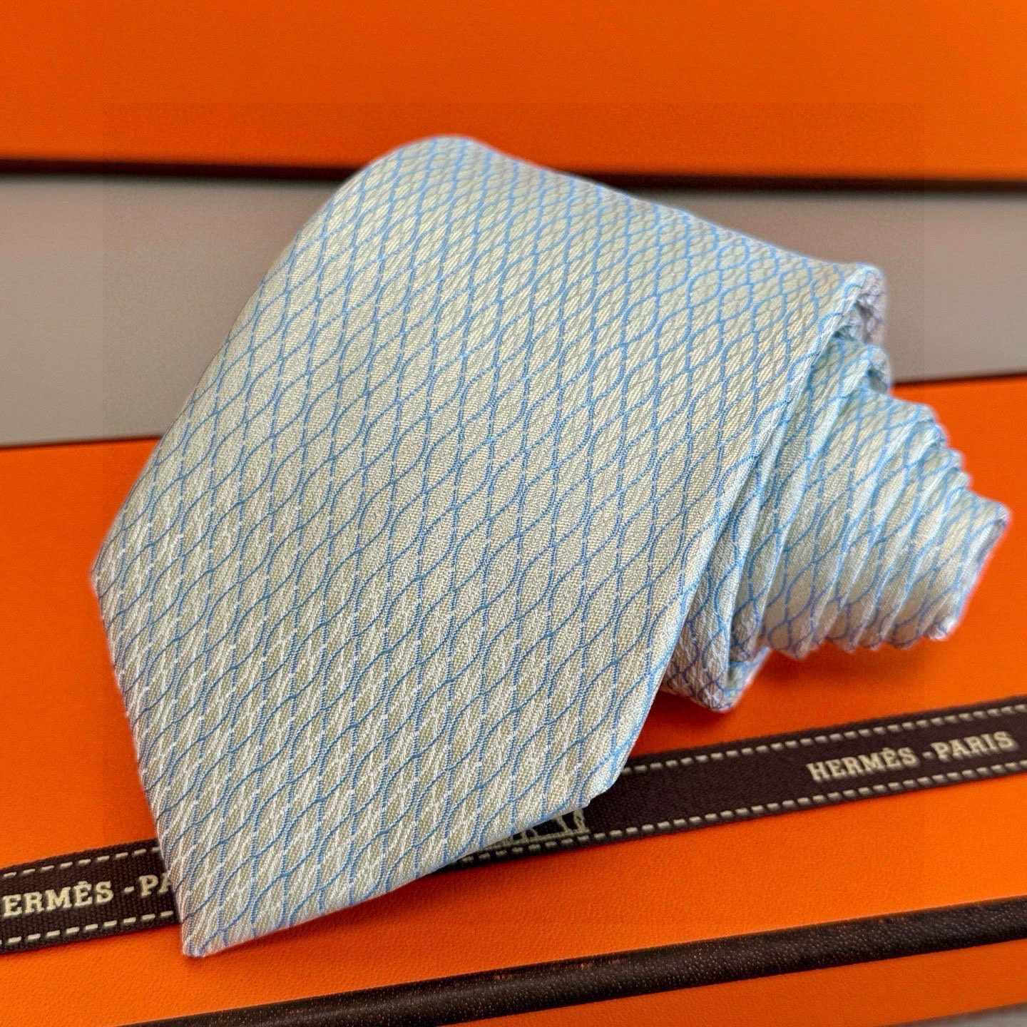 HE Men's Mesh Print Fashion Tie BNL012713