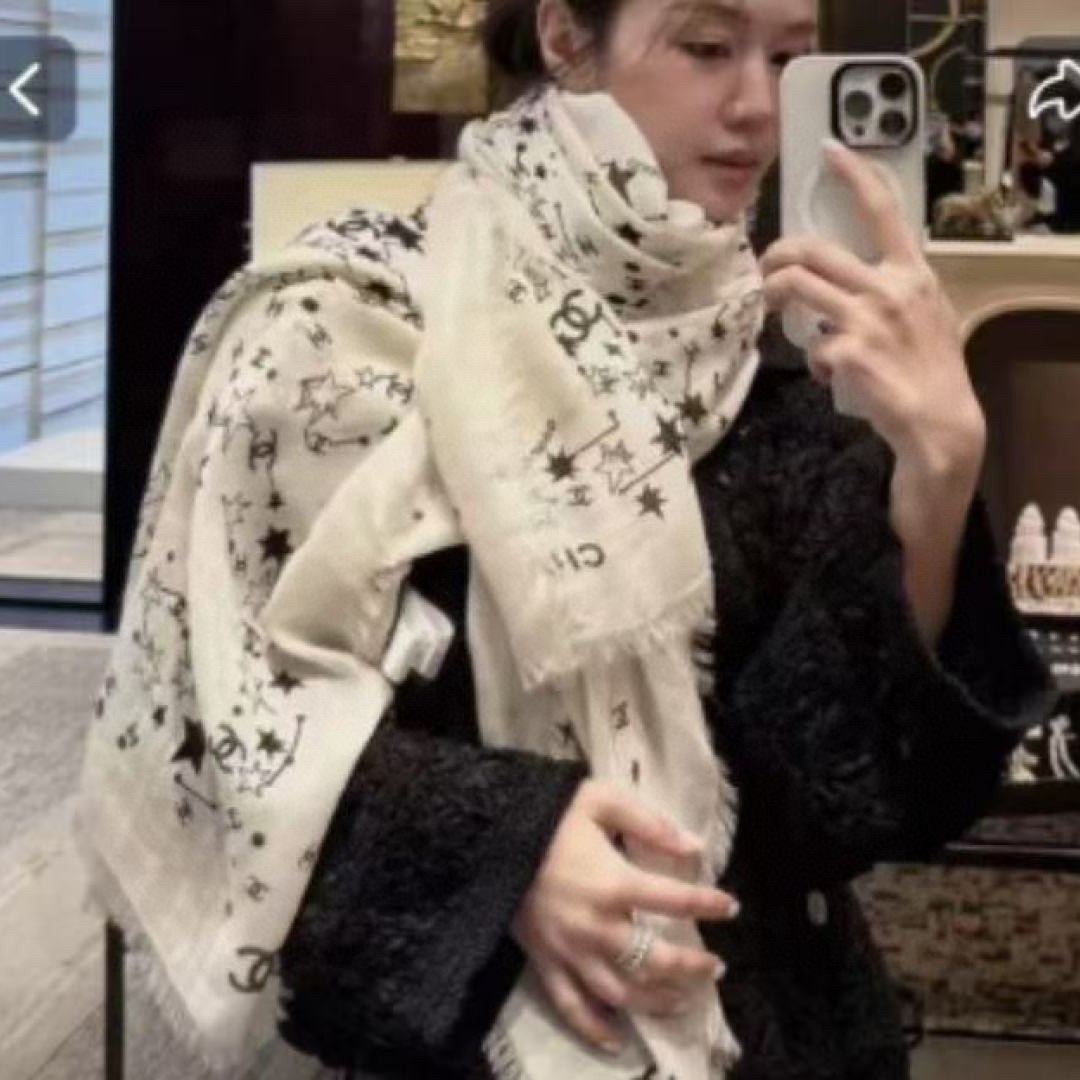 CH Starry Sky Cashmere Scarf YVTS012701