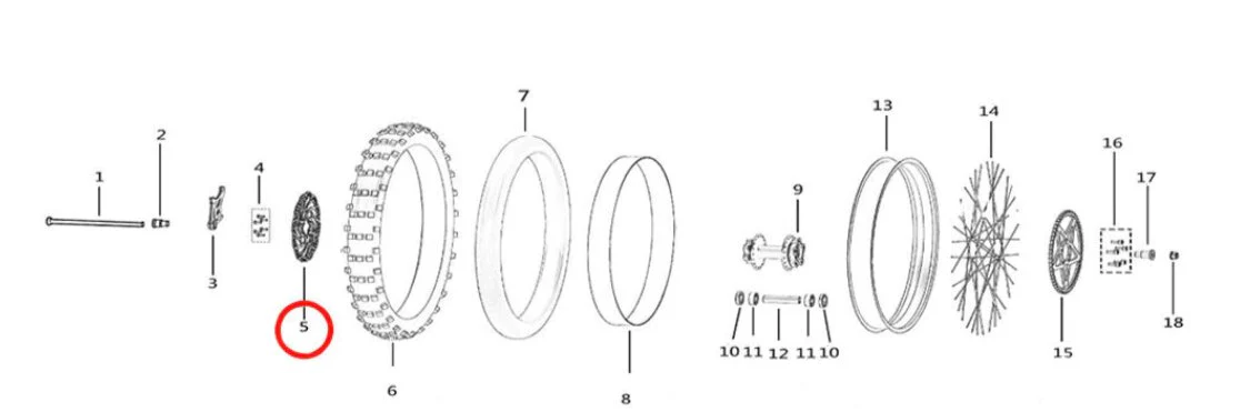 Light Bee Rear Brake Disc