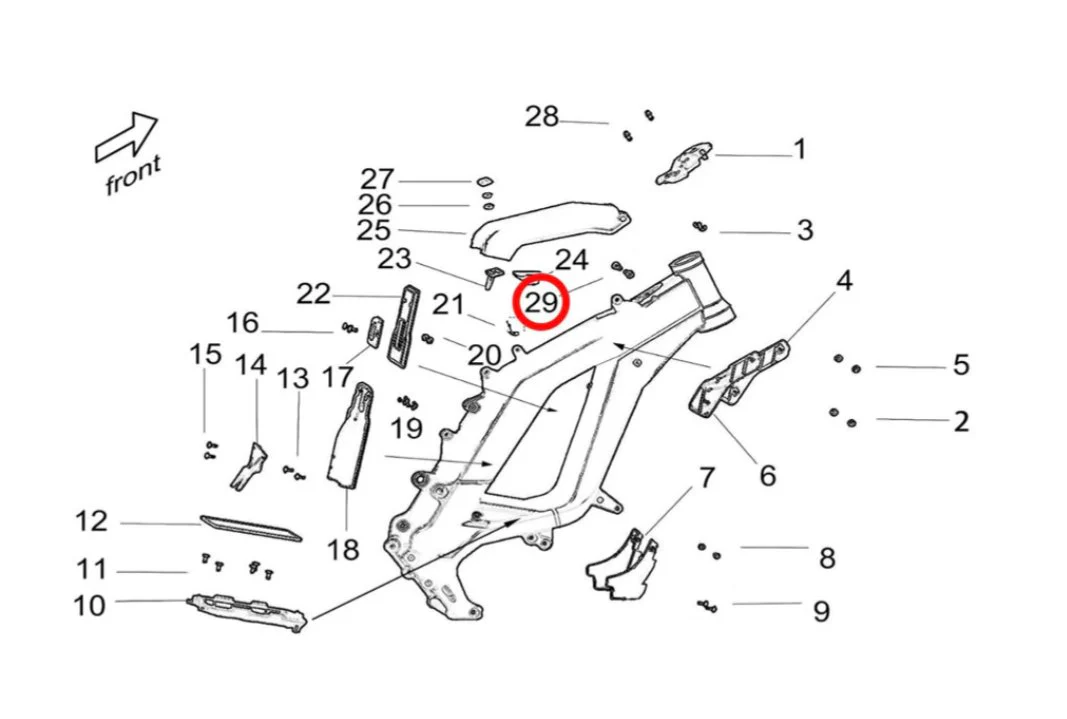 Light Bee Battery Cap Pivot Pin