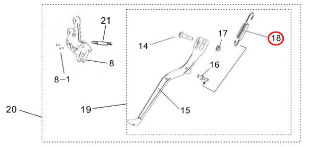 Light Bee Kickstand Spring