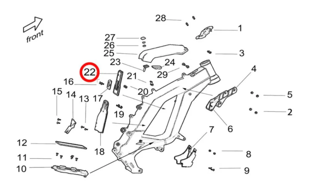 Light Bee Battery Cushion, Front