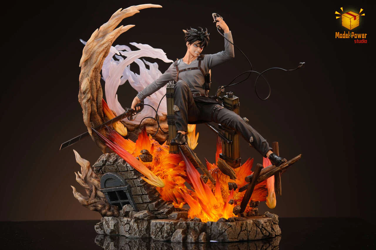 Attack on Titan - Levi Ackerman Urban Warfare | Resin Statue | by Model Power Studio
