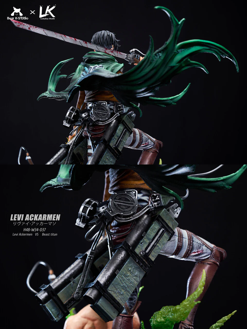 Attack on Titan - Levi Ackerman | Resin Statue | by BK Studio × LK Studio