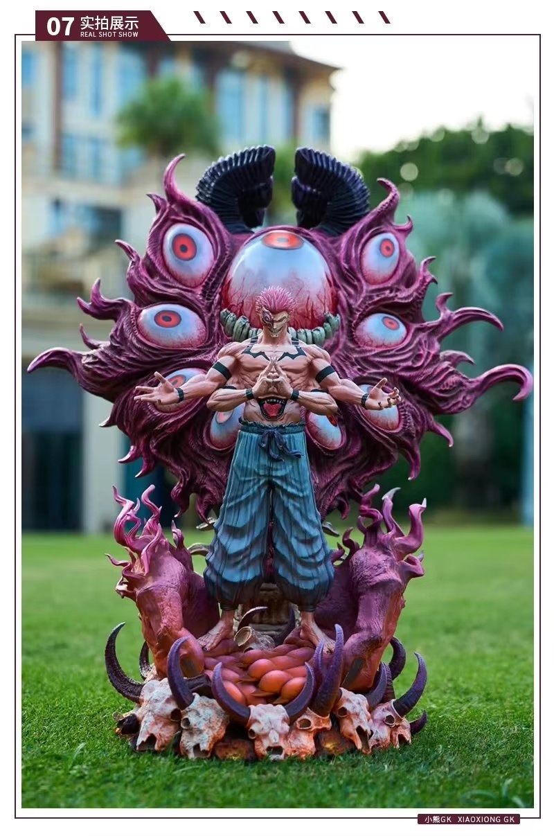 55cm Jujutsu Kaisen Ryomen Sukuna Japanese Collect Toy Big Size Figurine Statue Anime PVC Figure