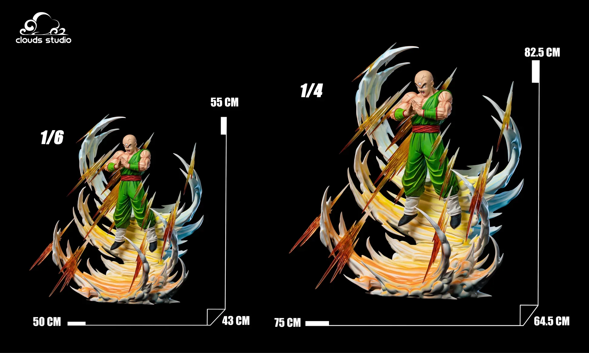 Dragon Ball - Tien Shinhan Deluxe | 1:4 Resin Statue | by Clouds Studio