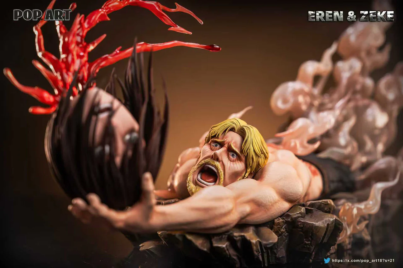 Attack on Titan - Eren & Zeke | 1:6 Resin Statue | by Pop.Art Studio