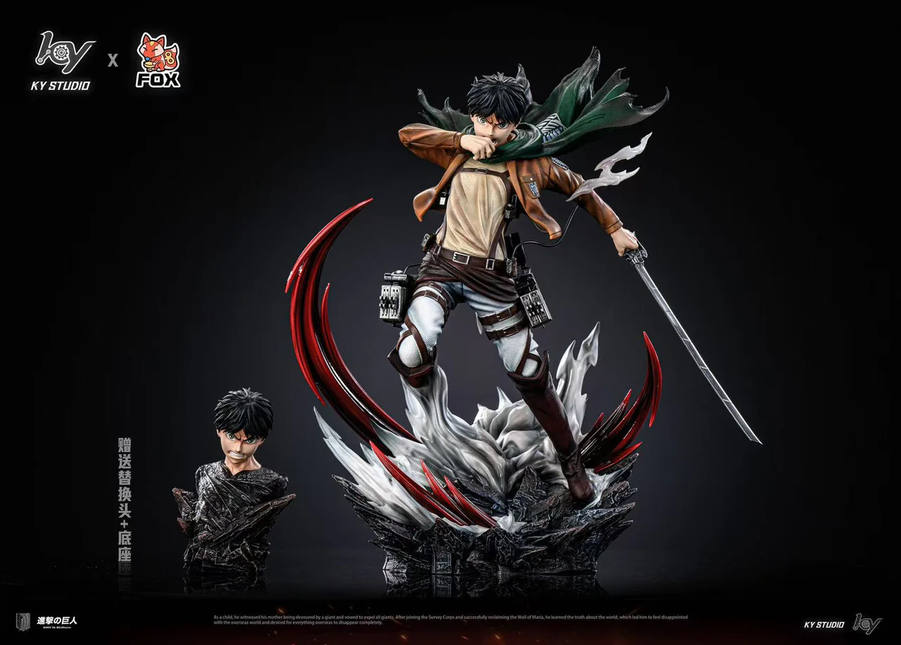 Attack on Titan - Eren Jaeger | 1:6 Resin Statue | by KY Studio & Fox Studio