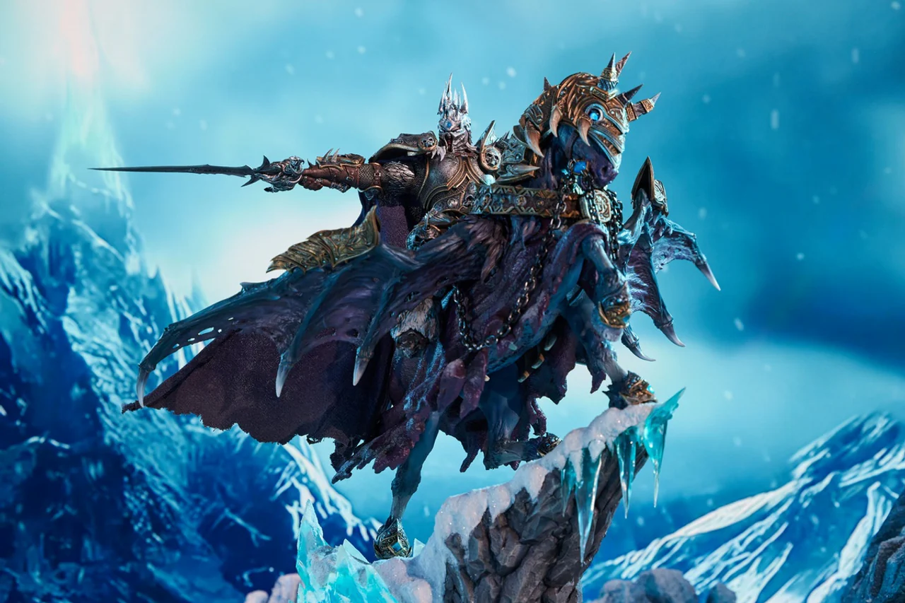 World of Warcraft - Arthas on Invincible | Resin Statue | by Blizzard