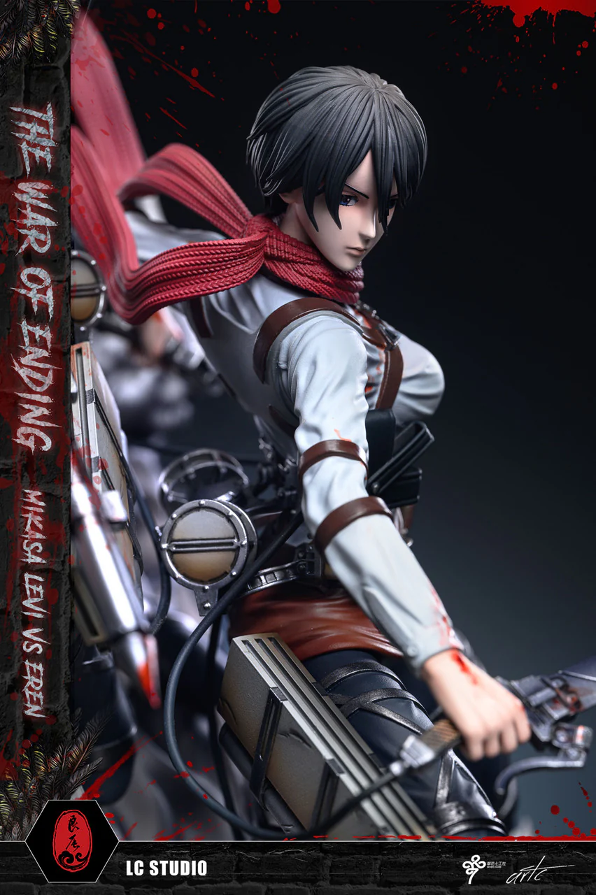 Attack on Titan - Mikasa & Levi vs. Founding Titan | Resin Statue | by LC Studio