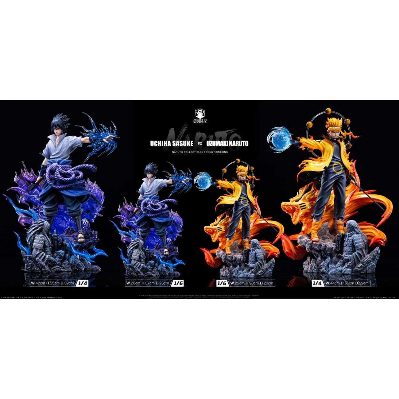 Atelier De Konoha Studio - Uzumaki Naruto & Uchiha Sasuke [6 Variants]