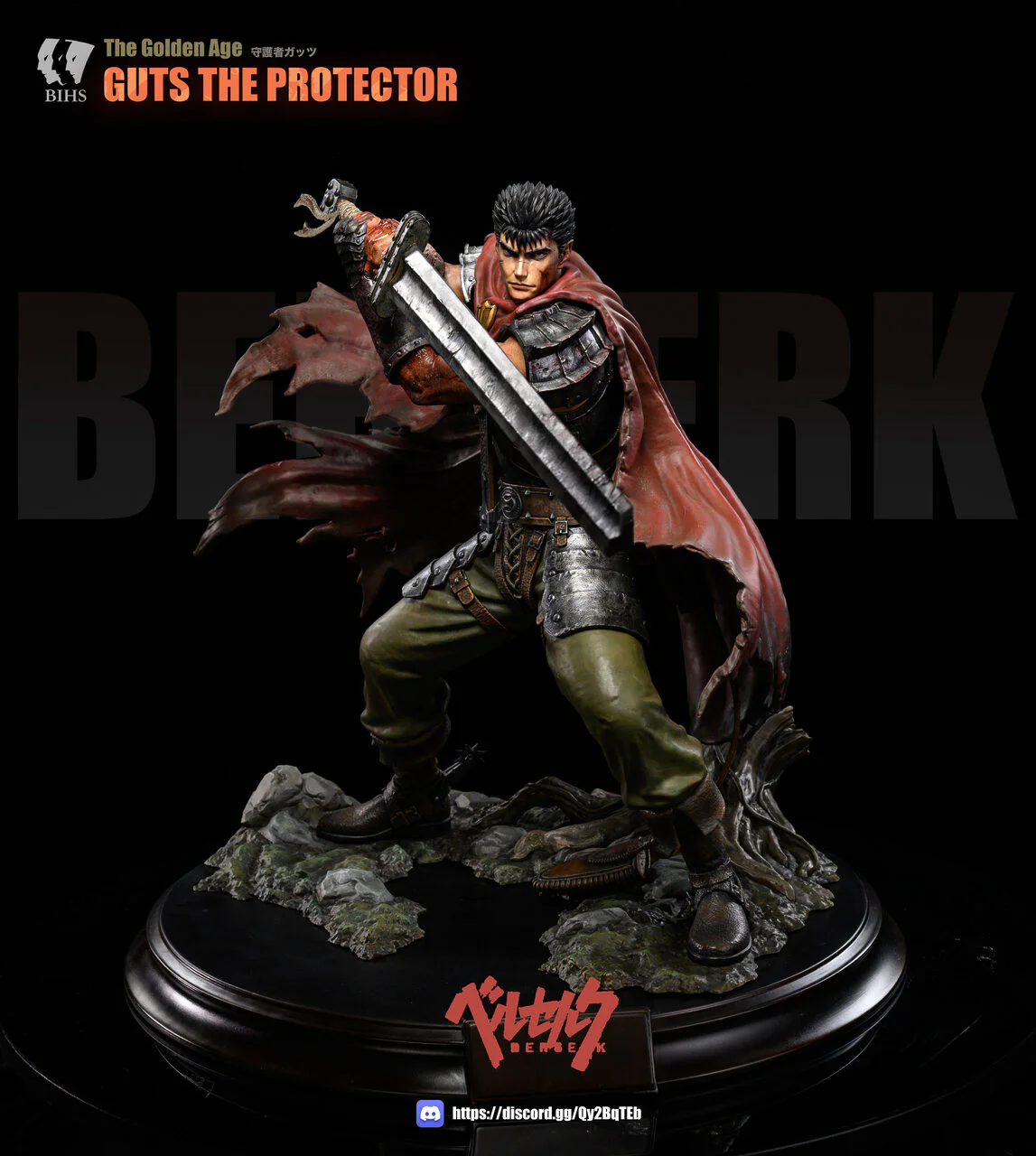 Berserk - Guts | 1:4 Resin Statue | by BIHS Studio