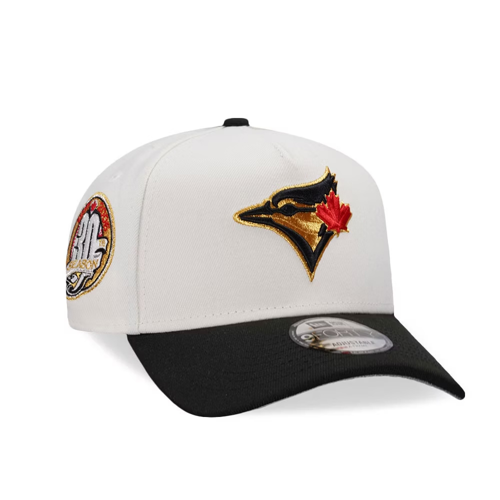 NEW ERA TORONTO BLUE JAYS 30TH ANNIVERSARY CHROME BLACK TWO TONE EDITION 9FORTY A FRAME SNAPBACK CAP