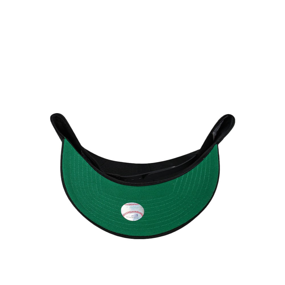 NEW ERA EU EXCLUSIVE NEW ERA HAT 9FORTY SNAPBACK BALTIMORE ORIOLES MLB 30TH ANNIVERSARY KELLY GREEN BOTTOM A FRAME SNAPBACK CAP BLACK