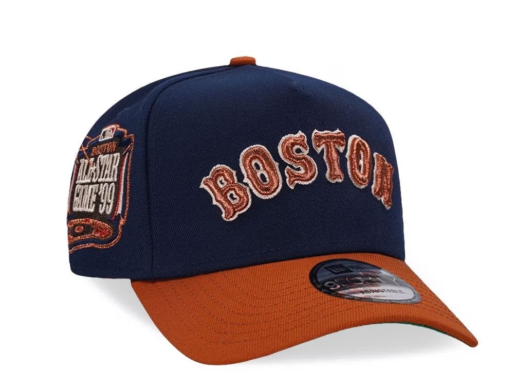 NEW ERA BOSTON RED SOX ALL STAR GAME 1999 COPPER TWO TONE 9FORTY A FRAME SNAPBACK HAT