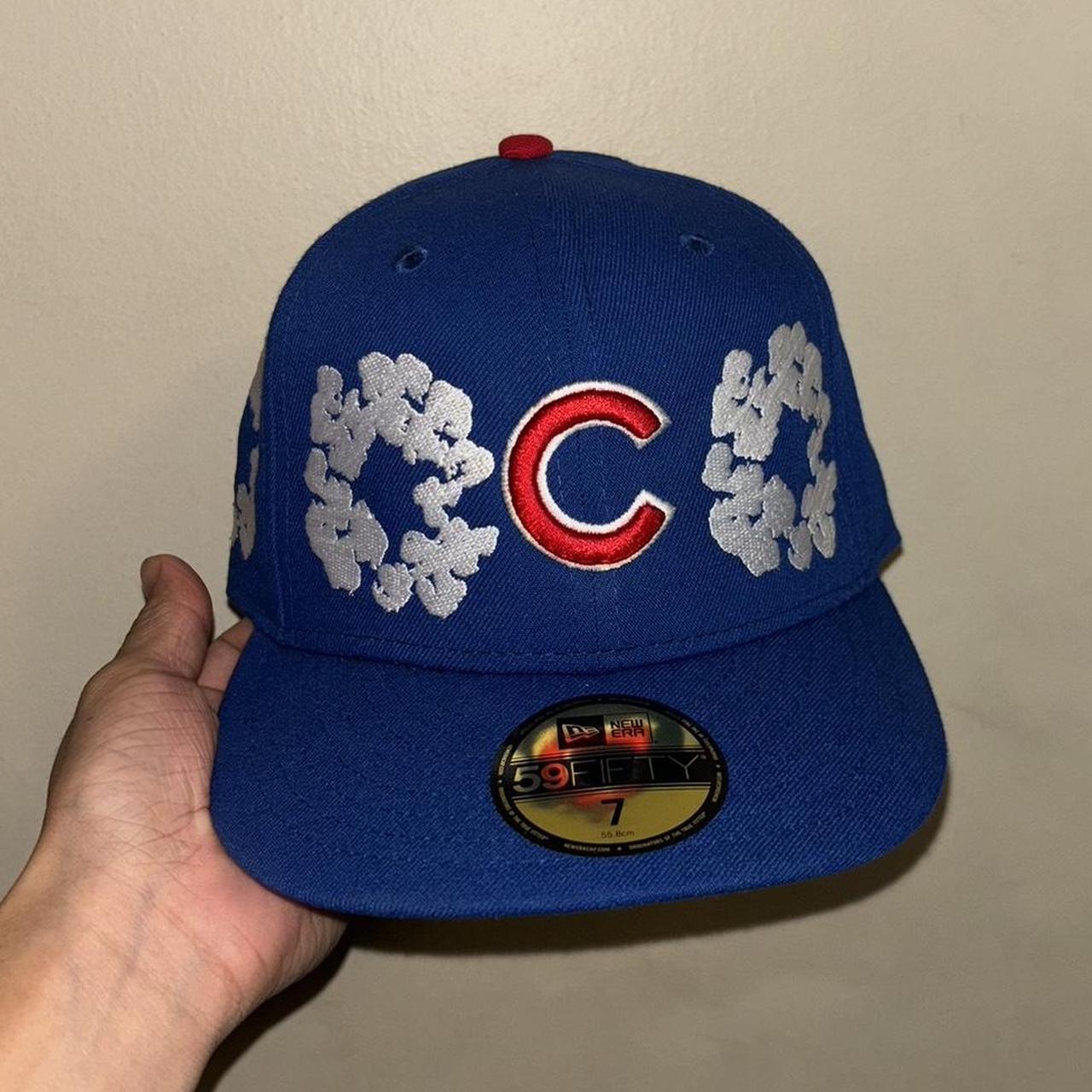 CHICAGO CUBS DENIM TEARS BLUE FC EXCLUSIVE FITTED HAT