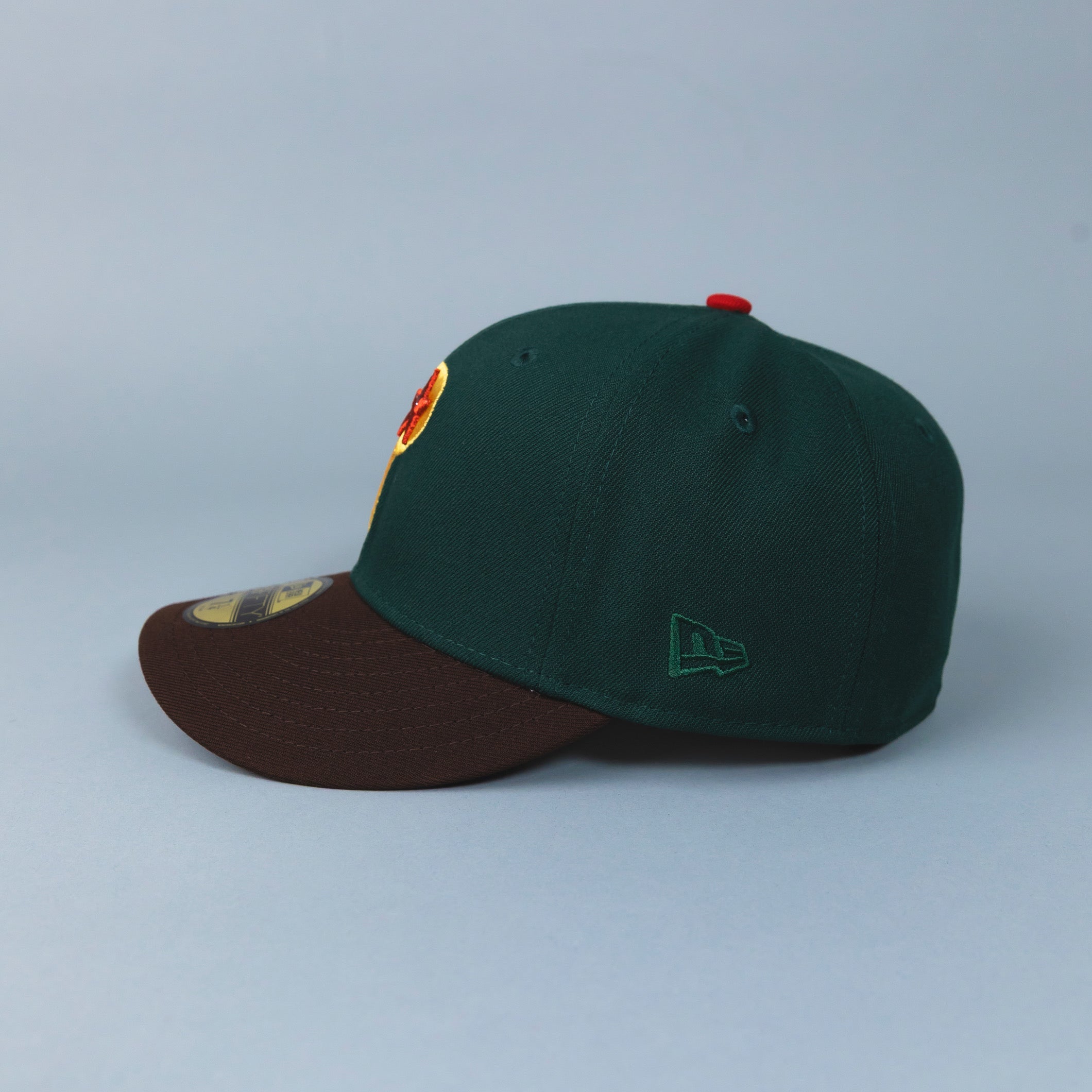 NEW ERA EXCLUSIVE 59FIFTY EMERALD GREEN/ BROWN PHILADELPHIA PHILLIES W/ 1996 ALL STAR GAME PATCH