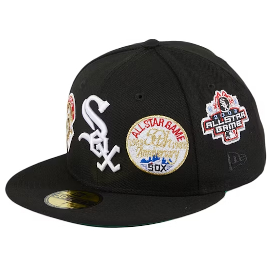 NEW ERA CHICAGO WHITE SOX WORLD SERIES CHAMPIONS FITTED EMBROIDERED CASUAL BASEBALL CAP