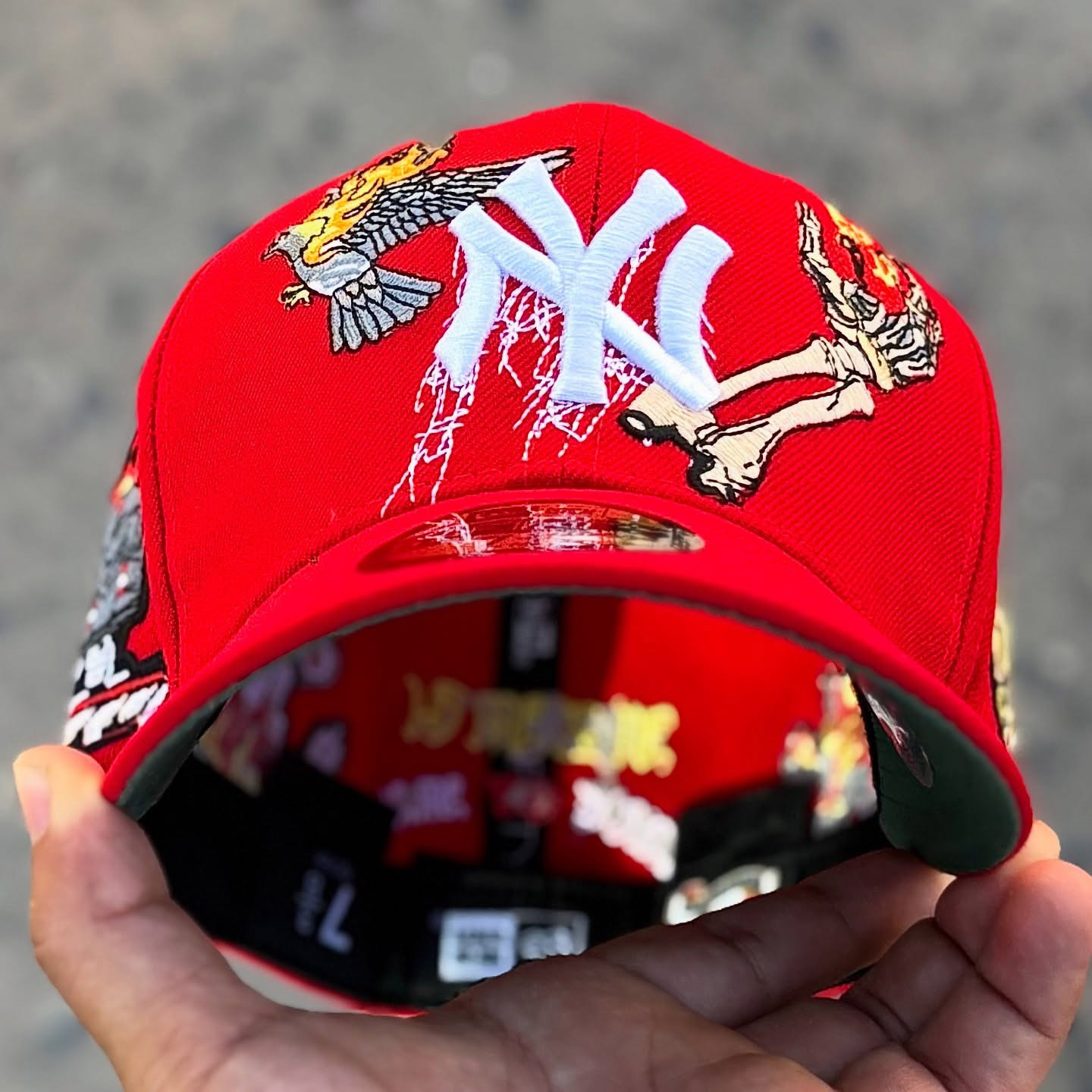 NEW ERA GORRA JON STAN YANKEES ROJA 59FIFTY CERRADA EMBROIDERED CASUAL BASEBALL CAP