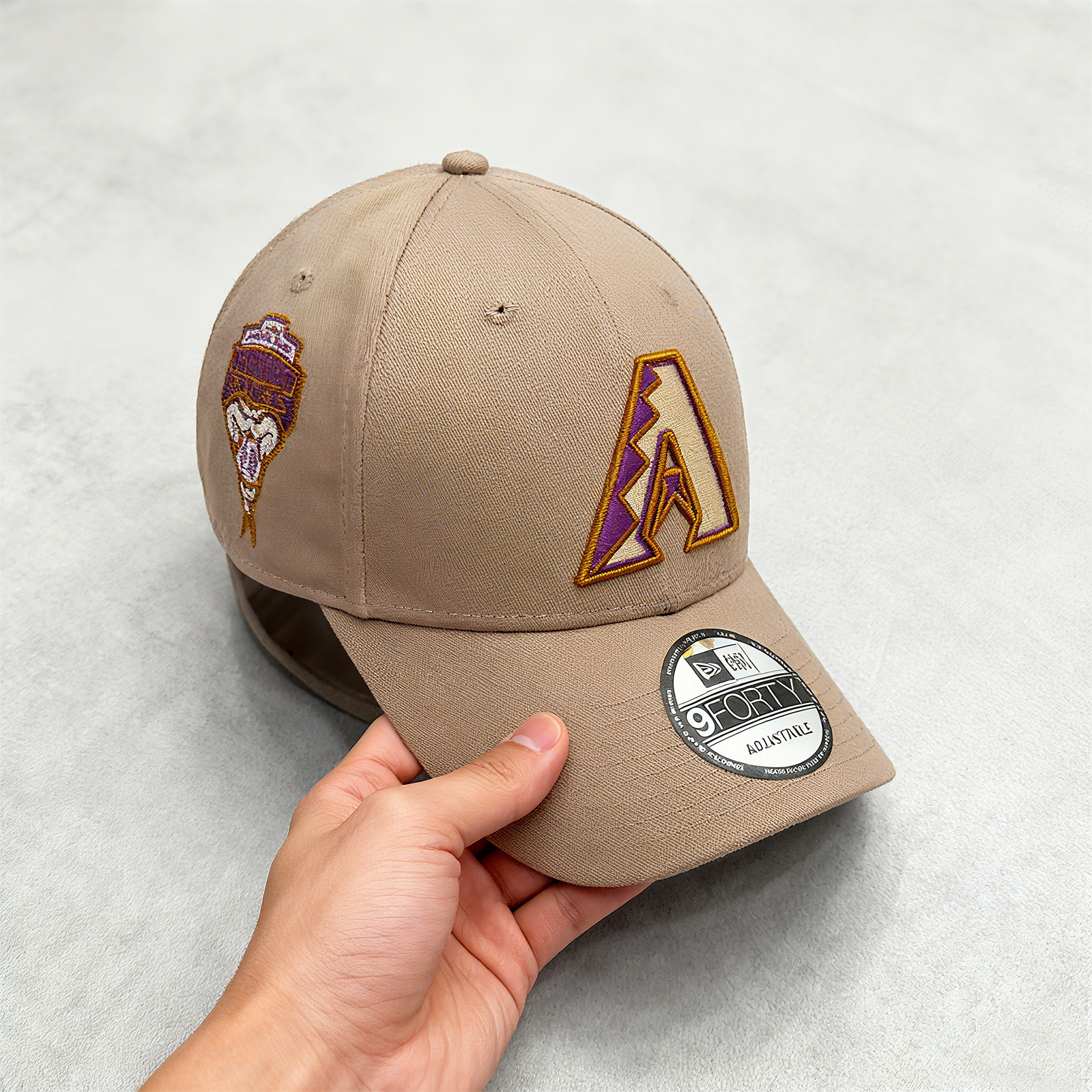 NEW ERA 9FORTY ARIZONA DIAMONDBACKS INAUGURAL SEASON 1998 ASH BROWN CAP