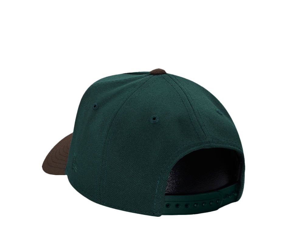 NEW ERA LOS ANGELES DODGERS 40TH ANNIVERSARY DARK GREEN TWO TONE 9FORTY A FRAME SNAPBACK CAP