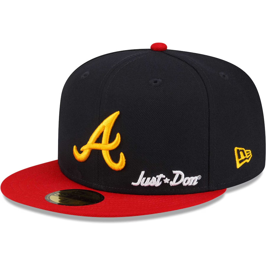 NEW ERA ATLANTA BRAVES JUST DON EMBROIDERED CASUAL BASEBALL CAP