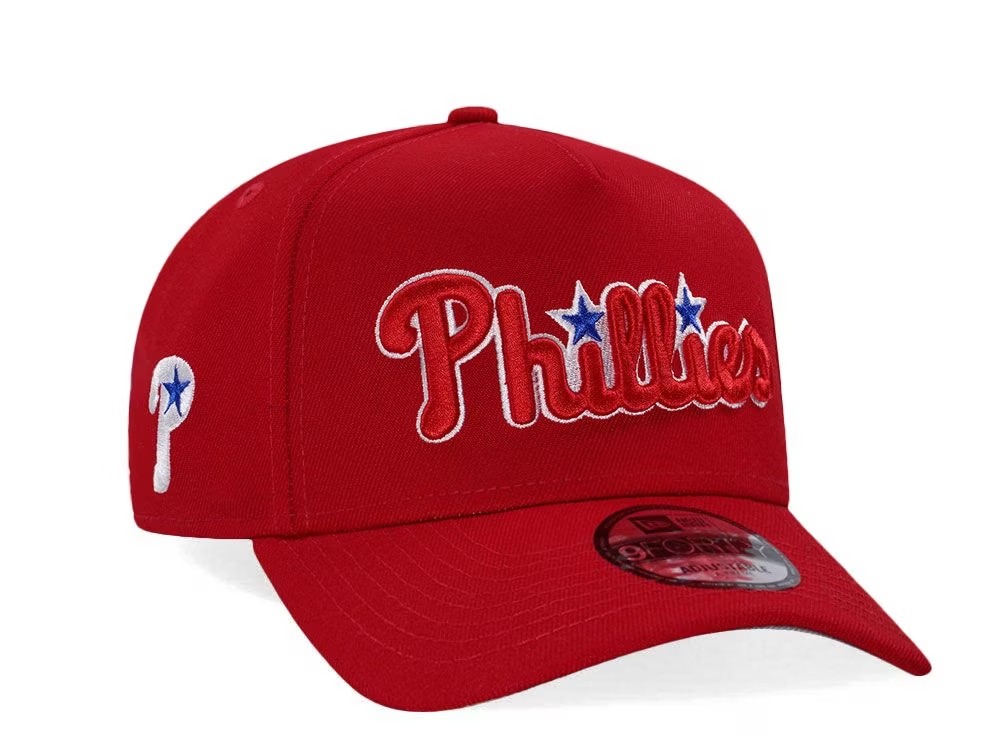 NEW ERA PHILADELPHIA PHILLIES ALL-STAR GAME 1996 ROYAL METALLIC 9FORTY A- FRAME BASEBALL CAP UNISEX HAT-COLLECTION SERIES