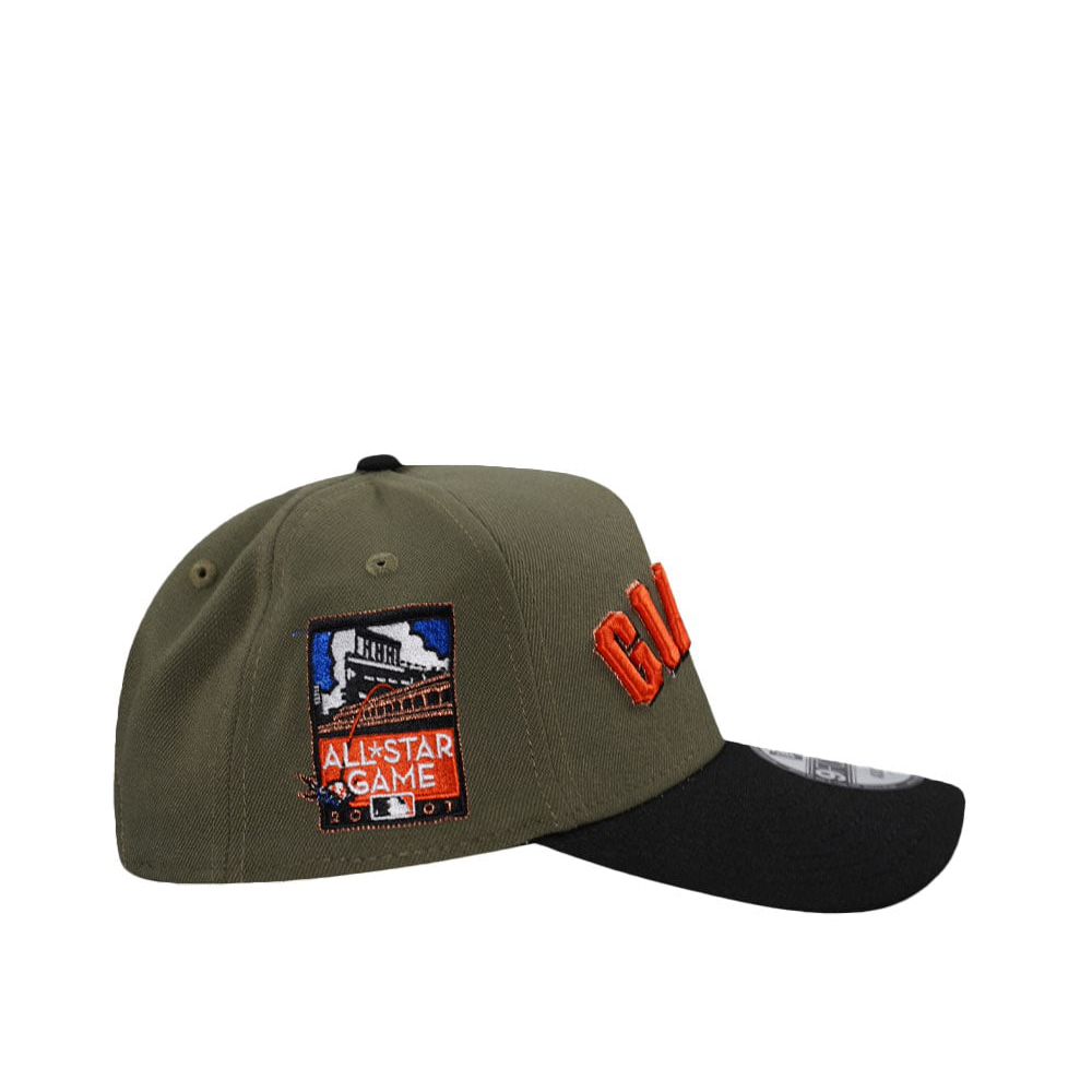NEW ERA 59FIFTY SAN FRANCISCO GIANTS HARVEST BROWN BLACK CLAMP CAP-BLACK & ORANGE
