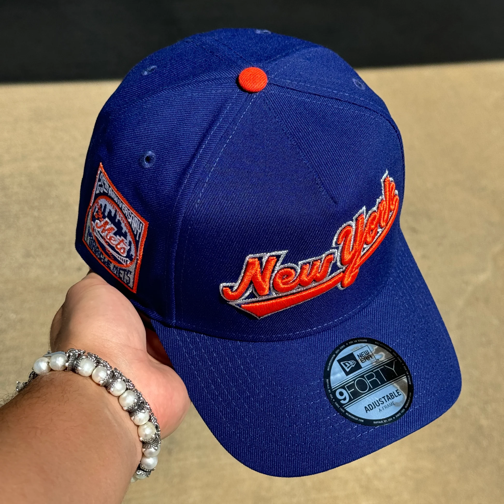 NEW ERA NEW YORK METS 25TH ANNIVERSARY 9FORTY NEW ERA ADJUSTABLE SNAPBACK HAT