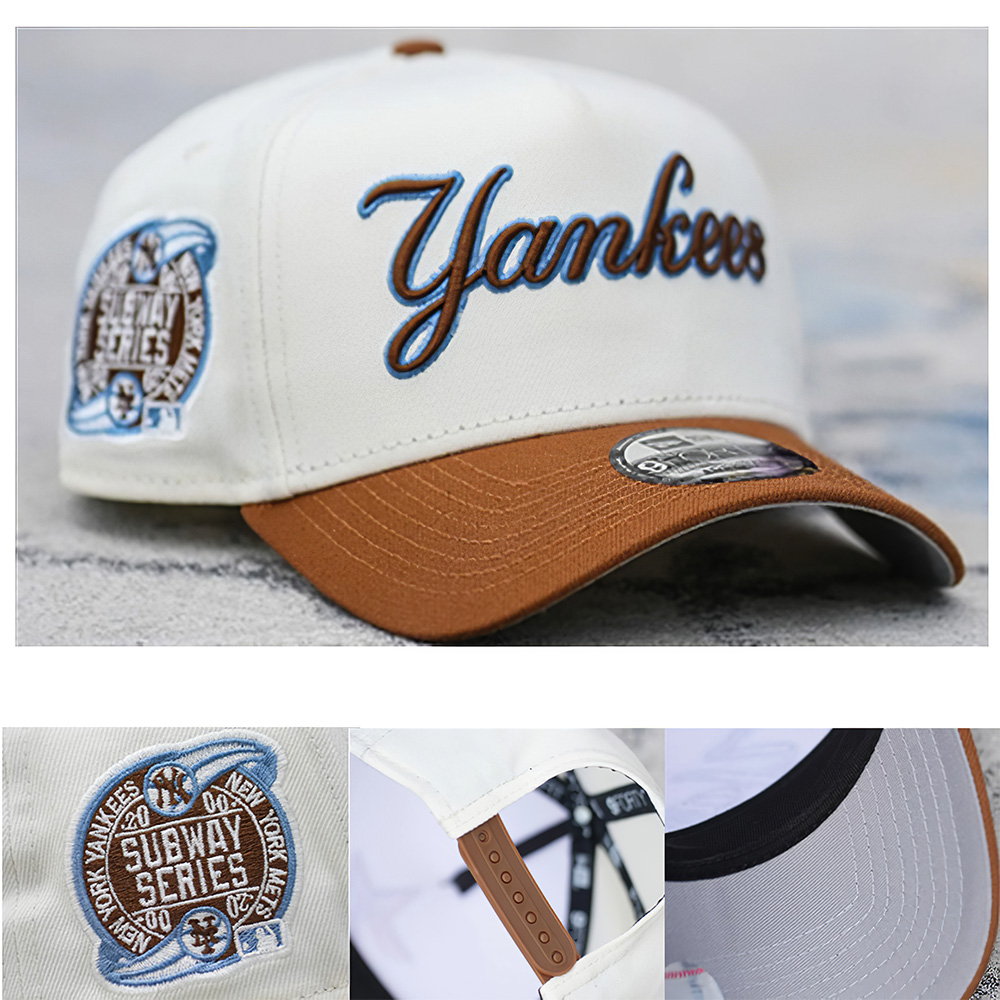 NEW ERA 9FORTY A-FRAME MLB NEW YORK YANKEES SUBWAY SERIES 2000 TWO TONE / GREY UV CAP