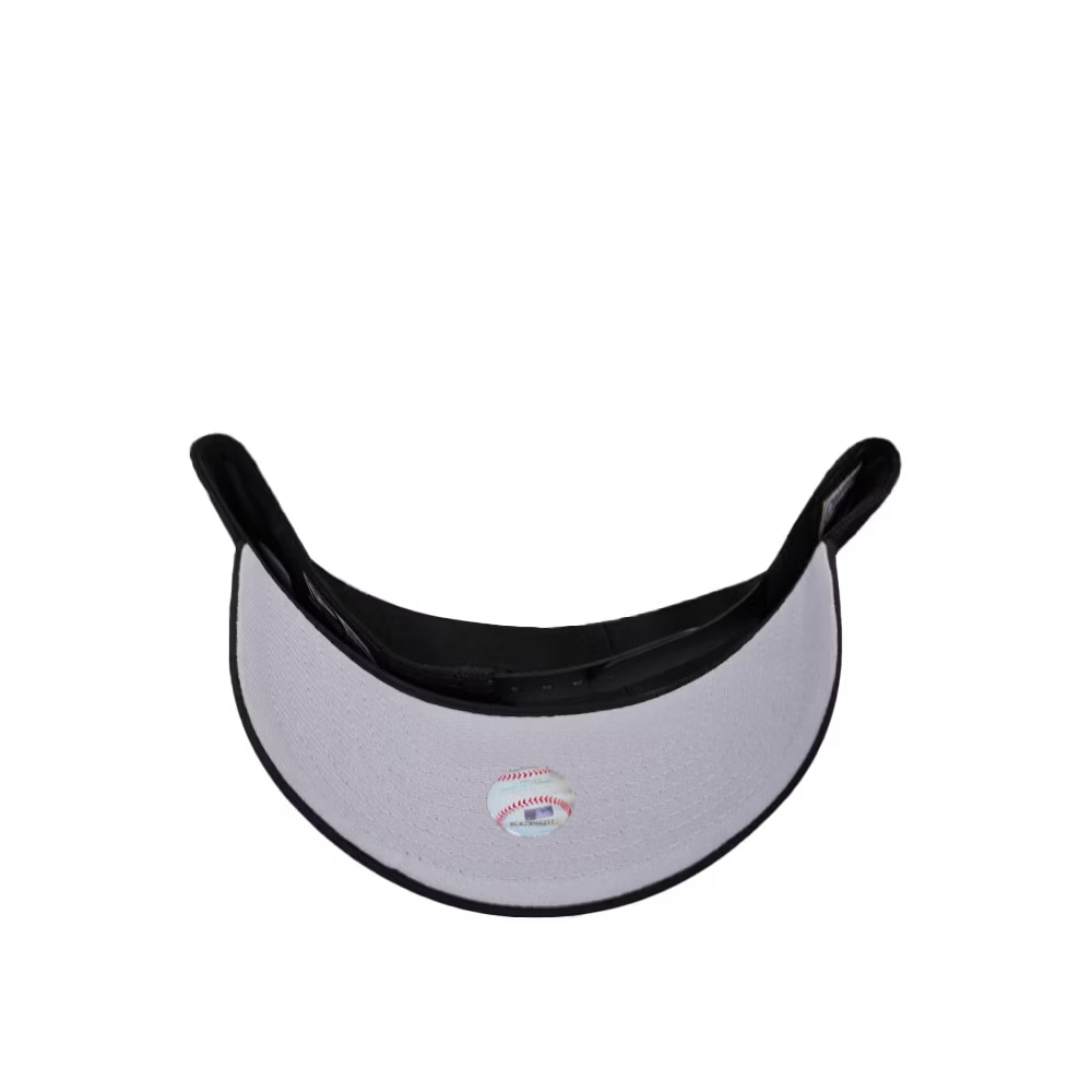 NEW ERA LOS ANGELES ANGELS BLACK PRIME METAL EDITION 9FORTY A- FRAME BASEBALL CAP