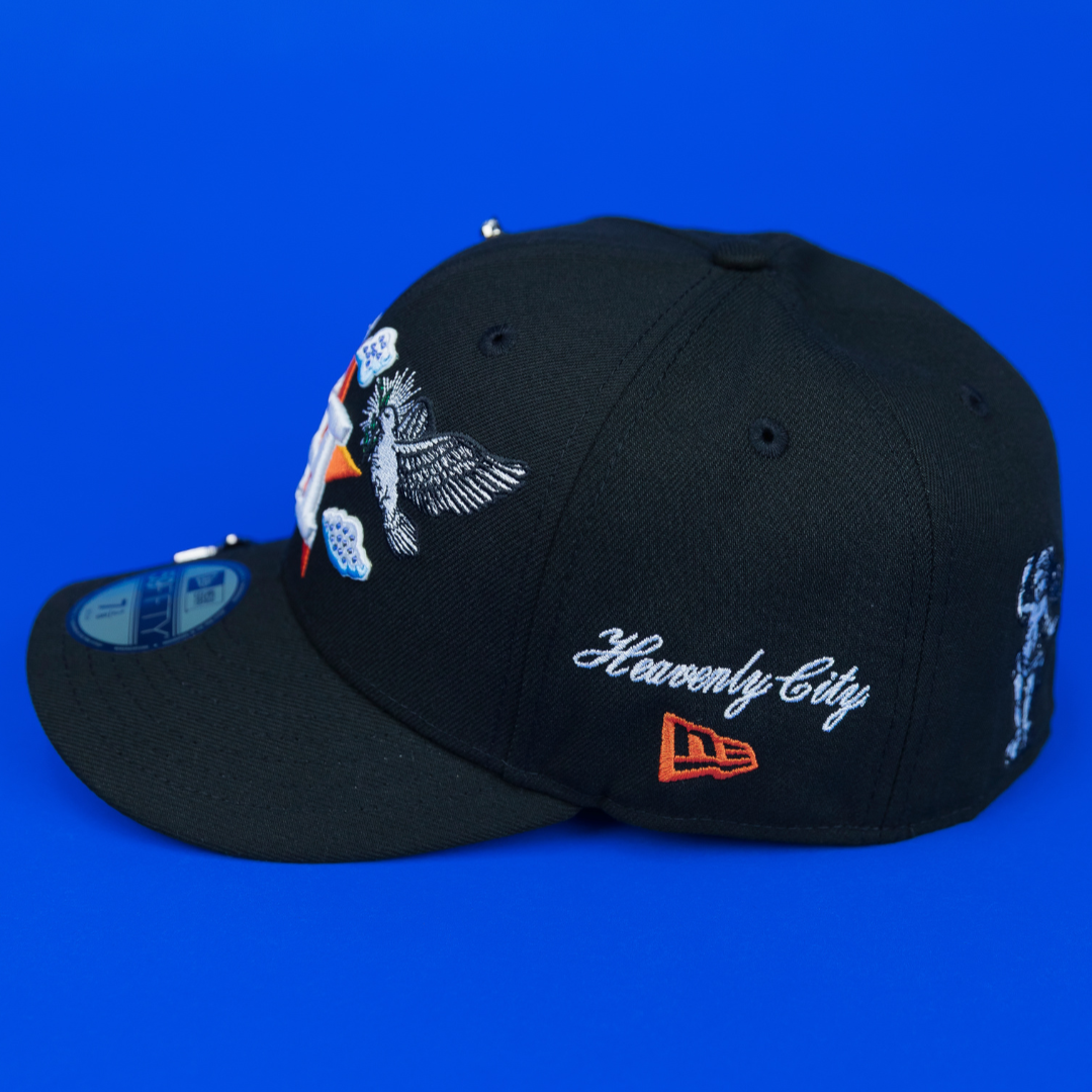 NEW ERA EXCLUSIVE 59FIFTY BLACK HOUSTON ASTROS 