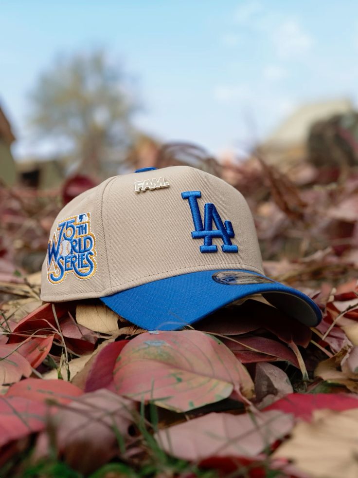 NEW ERA 9FORTY A-FRAME MLB LOS ANGELES DODGERS 75TH WORLD SERIES TWO TONE / GREY UV SNAPBACK