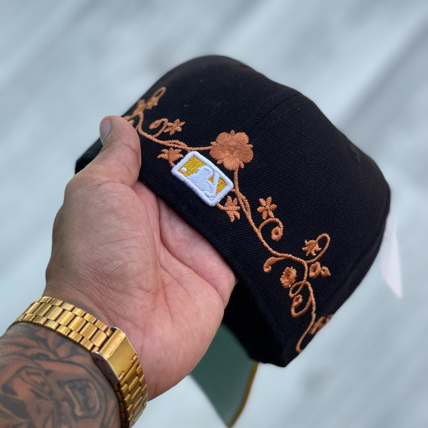 NEW ERA NEW YORK YANKEES FLORAL VINE EMBROIDERED CASUAL BASEBALL CAP