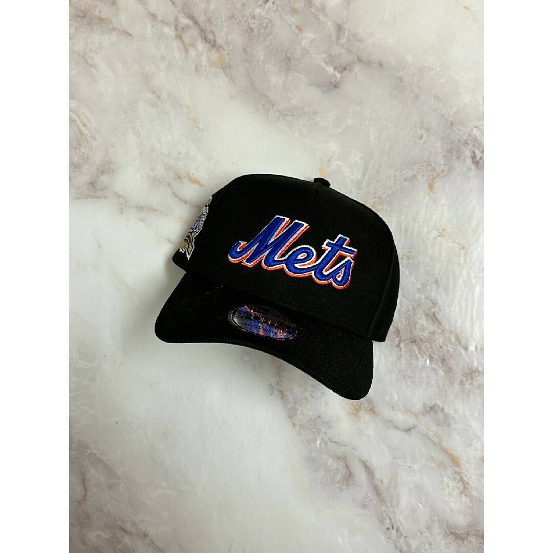 New Era New York Mets Black Classic Edition 9Forty A Frame Trucker Snapback Cap
