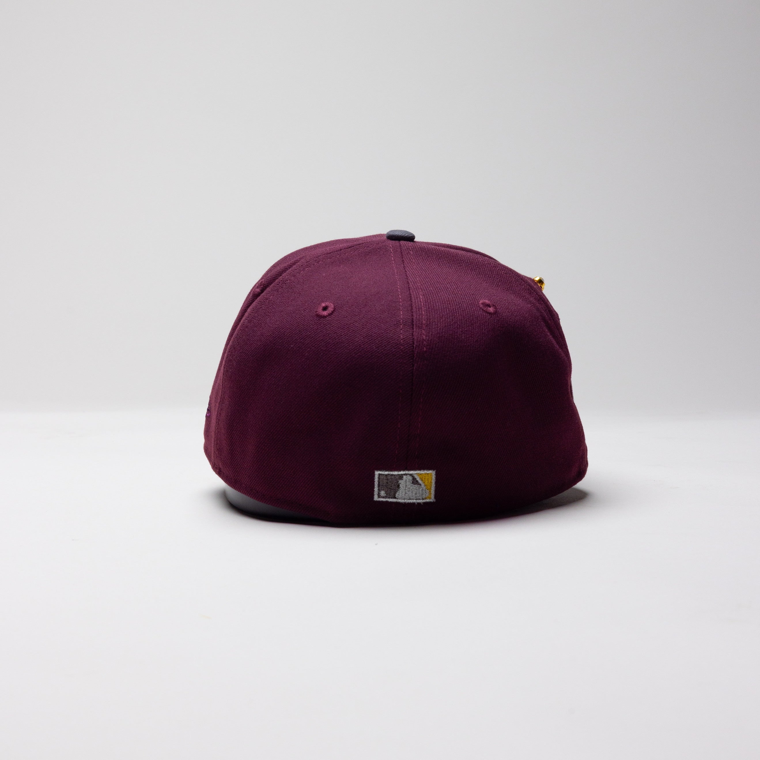 NEW ERA EXCLUSIVE 59FIFTY MAROON RED/ DARK GREY PHILADELPHIA PHILLIES W/ 1996 ALL STAR GAME PATCH