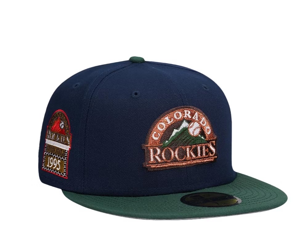 NEW ERA COLORADO ROCKIES COORS FIELD 1995 TWO TONE PRIME EDITION 59FIFTY FITTED HAT