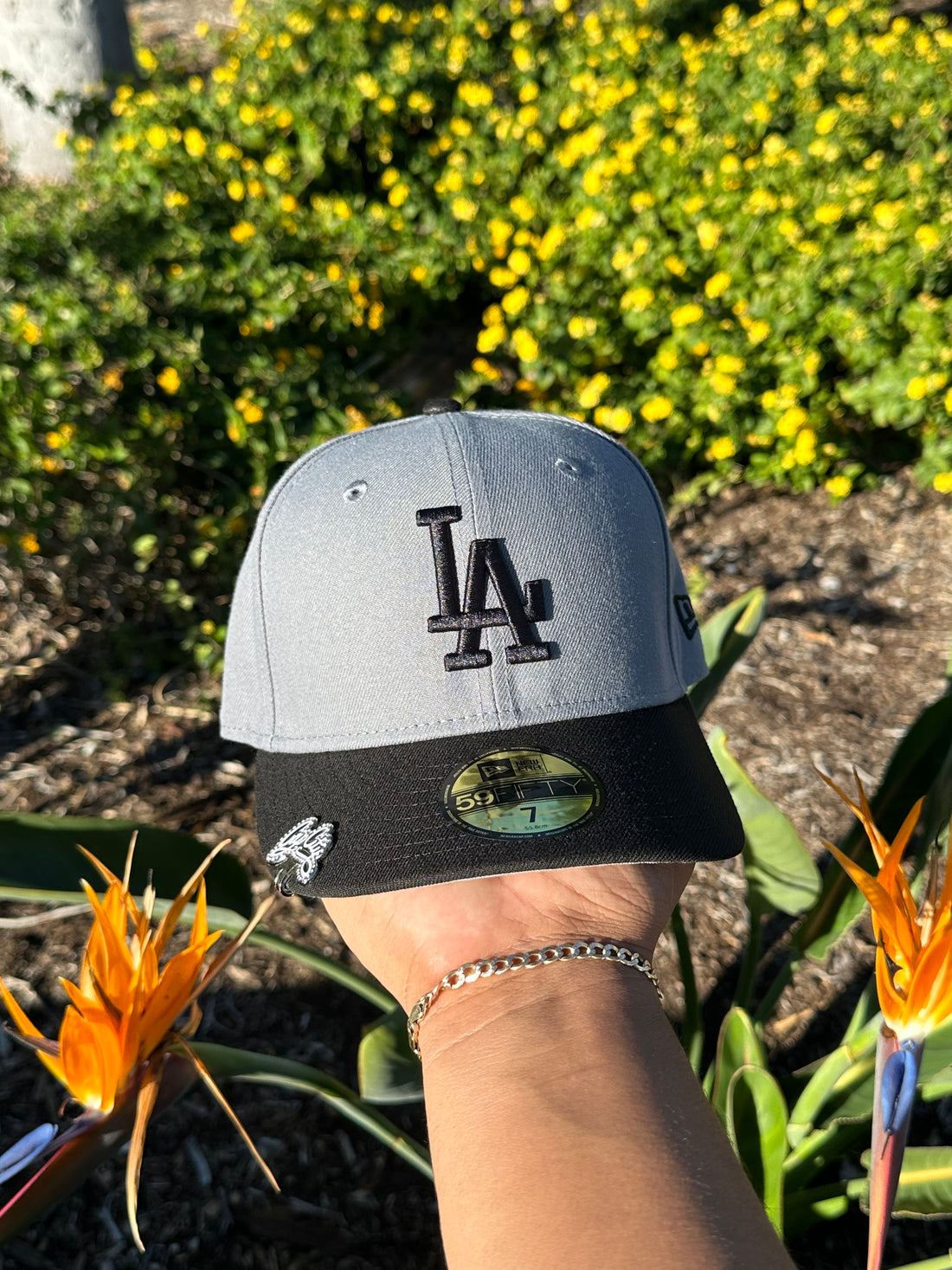 NEW ERA EXCLUSIVE 59FIFTY DARK GREY/BLACK LOS ANGELES DODGERS TWO TONE