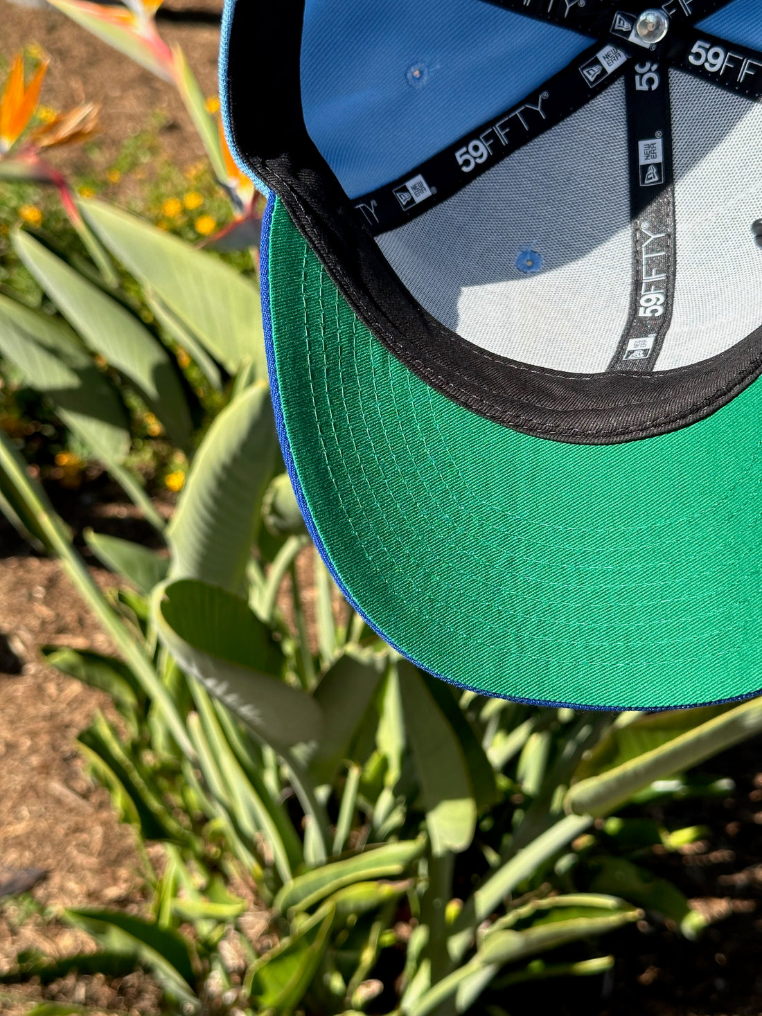 NEW ERA 59FIFTY SKY BLUE ANAHEIM ANGELS W/ 50TH ANNIVERSARY SIDE PATCH