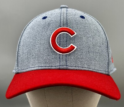 NEW ERA CHICAGO CUBS MLB 9FORTY 940 ADJUSTABLE CAP HAT HEATHER GRAY CROWN ROYAL BLUE VISOR RED/ROYAL BLUE