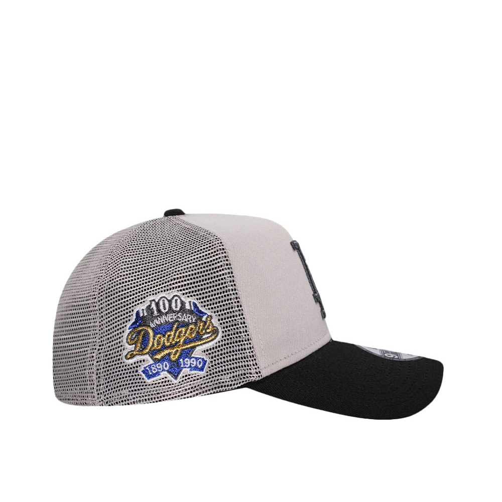 NEW ERA LOS ANGELES DODGERS 100TH ANNIVERSARY STONE TWO TONE EDITION 9FORTY A FRAME TRUCKER SNAPBACK CAP