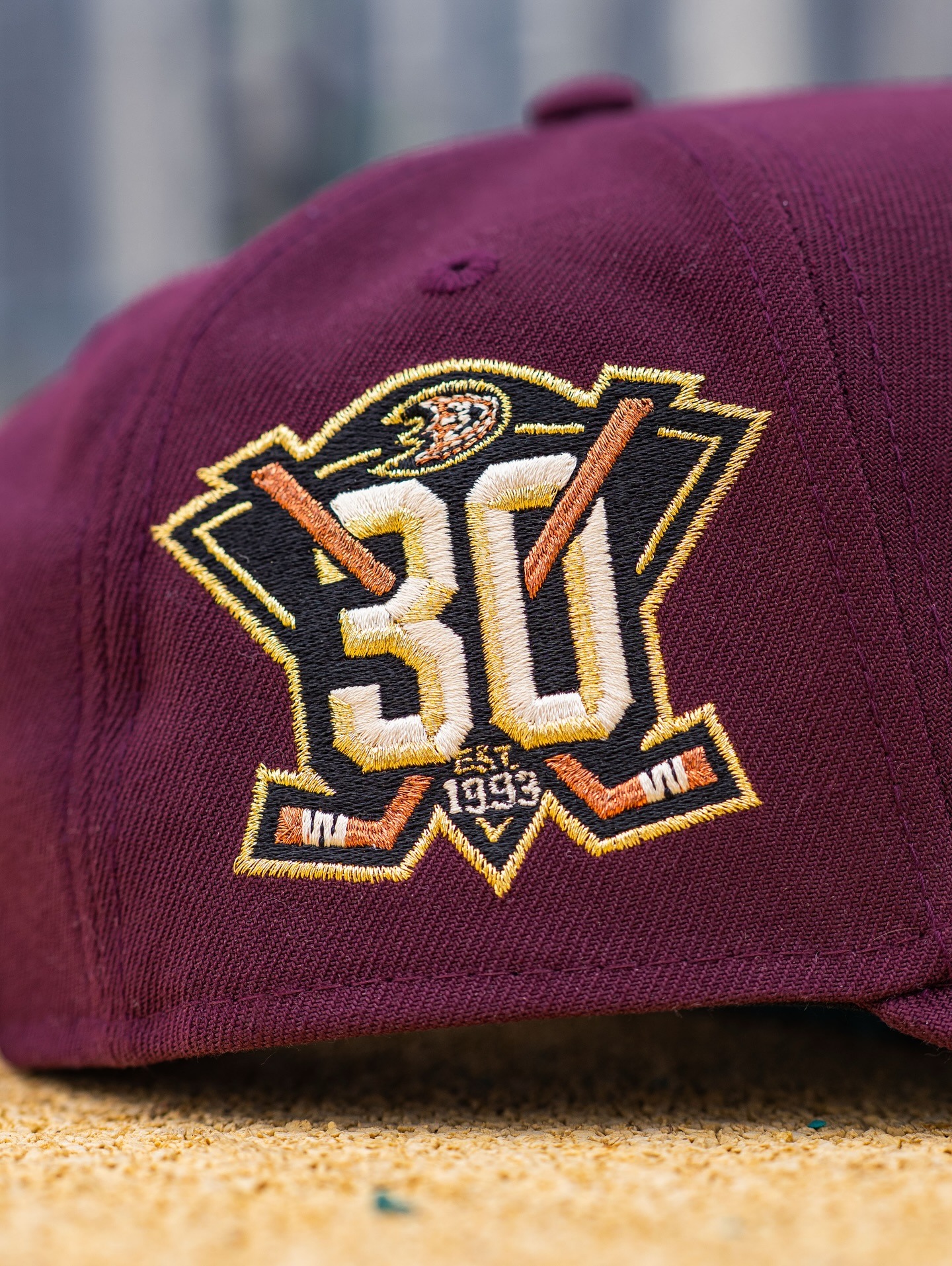 NEW ERA 9FORTY A-FRAME NHL ANAHEIM DUCKS MAROON / TEAL UV SNAPBACK