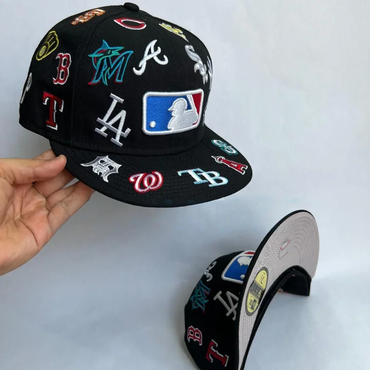 NEW ERA MLB 59FIFTY ALL OVER PATCH, BLACK