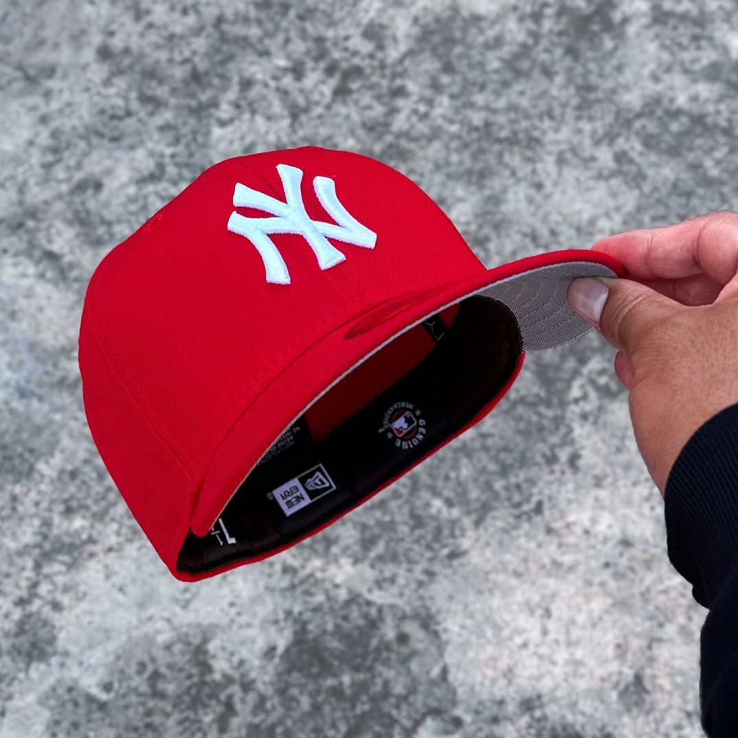 NEW ERA GORRA NEW YORK YANKEES 9FIFTY RED EMBROIDERED CASUAL BASEBALL CAP