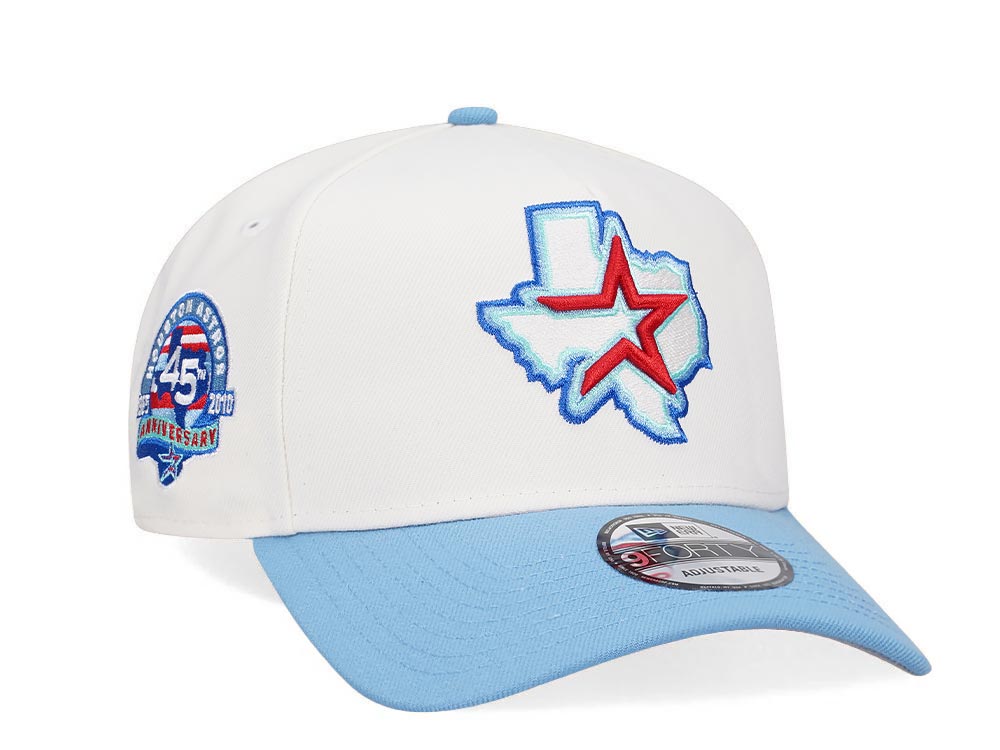 NEW ERA HOUSTON ASTROS 45TH ANNIVERSARY COLOR FLIP TWO TONE EDITION 9FORTY A FRAME SNAPBACK HAT