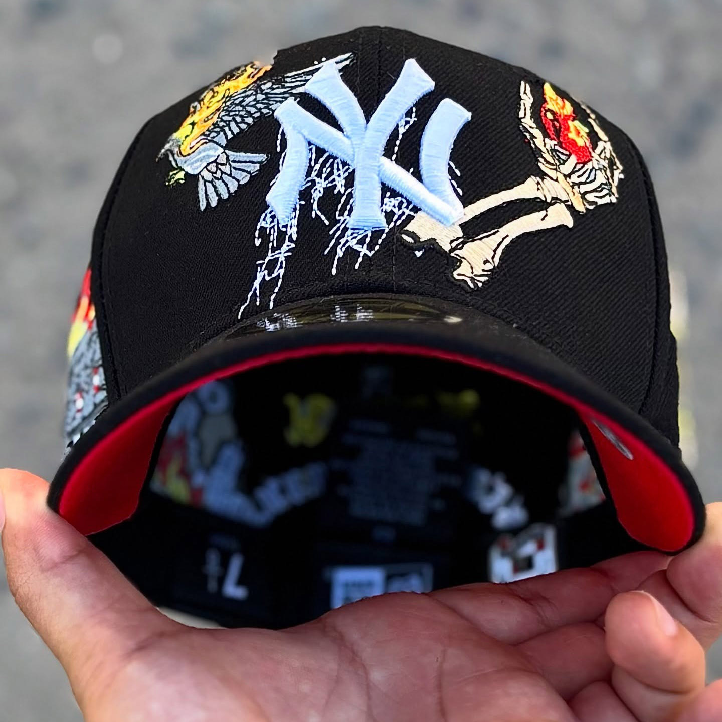 NEW ERA GORRA JON STAN YANKEES ROJA BLACK EMBROIDERED CASUAL BASEBALL CAP